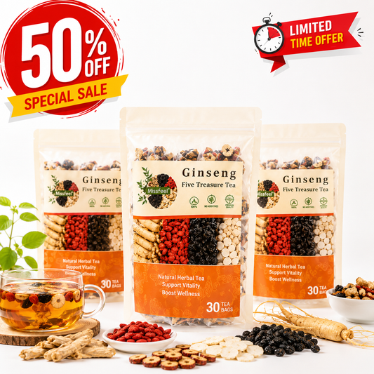 Ginseng Five Treasure Tea natural herbal blend UAE