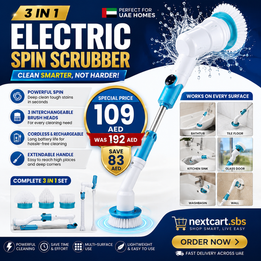 3 in 1 Electric Spin Scrubber Machine