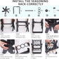 Spice rack organizer on kitchen countertop