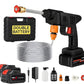 Cordless car wash machine with charger and battery