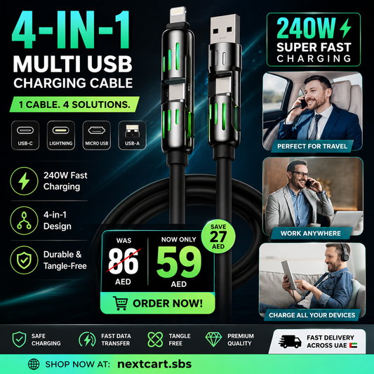 4-in-1 Multi USB Charging Cable