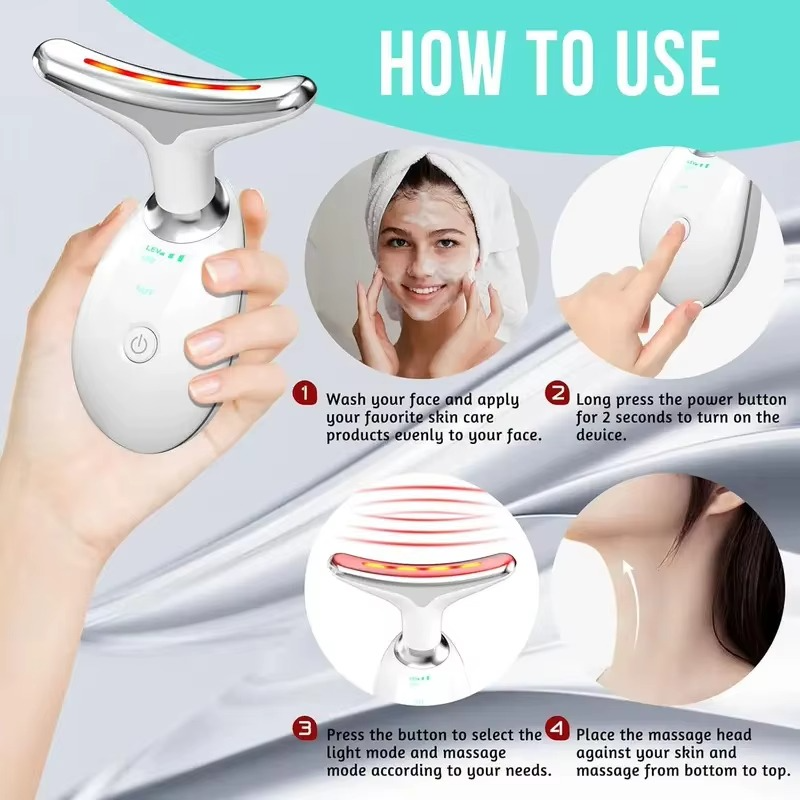 4-in-1 LED facial beauty device product showcase UAE