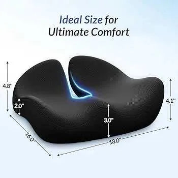 "Portable memory foam cushion for home and office"