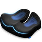 "Ergonomic seat cushion packaging and product view"