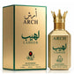 Al Aqeeq Laheeb perfume gold crown cap close-up