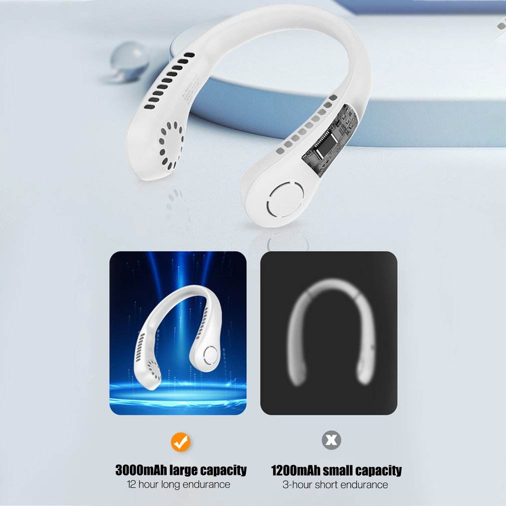 Portable Rechargeable Neck Fan